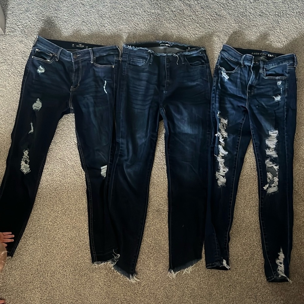 3 pairs of jeans